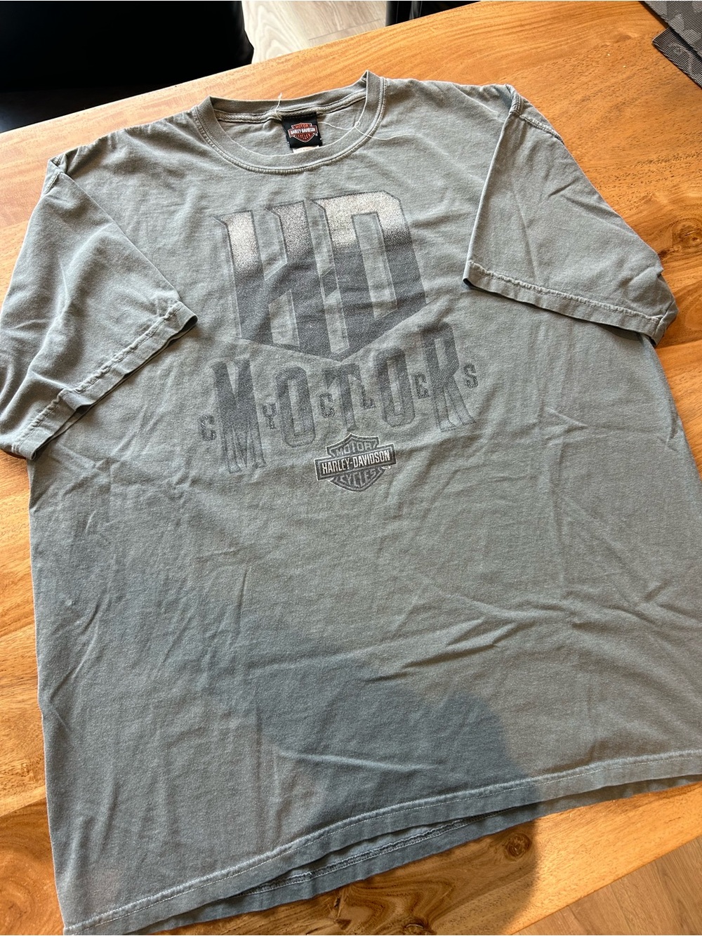Harley-Davidson Men's Washed Gray HD Motors Tee
